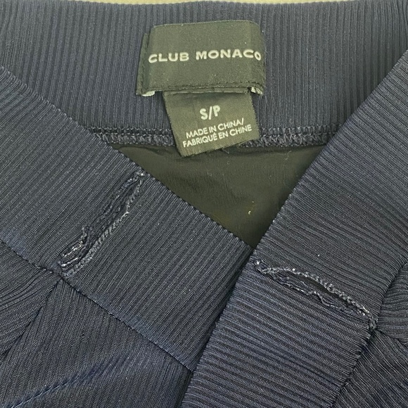 CLUB MONACO Textured Midi Skirt in Blue size Small - Picture 4 of 9